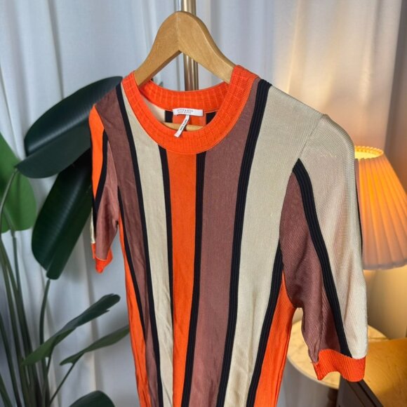 Scotch & Soda Raffia Town Maison Striped Knit Top Medium - Picture 8 of 9